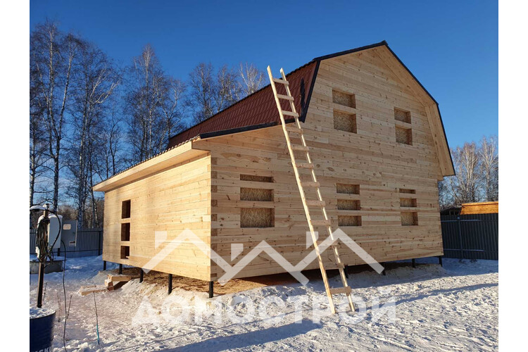 Новости | 24.Зимой построили дом из бруса