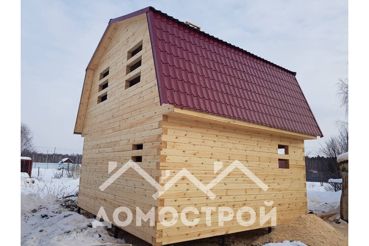 1. Зимой построили очередной дом из бруса.